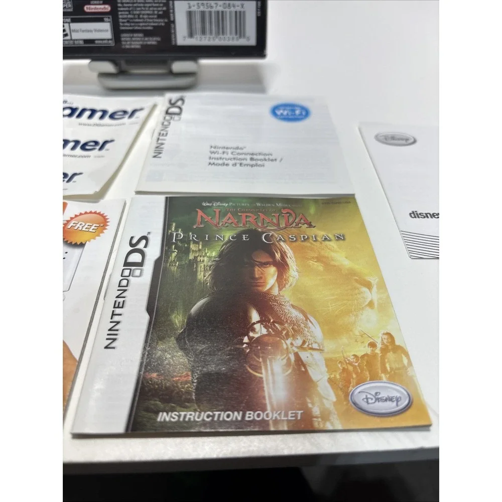 PRINCE CASPIAN - NARNIA Nintendo DS CASE &‎ BOOKLETS Only